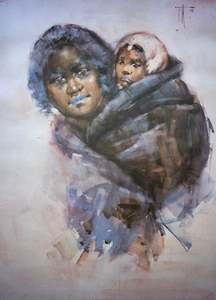 Frances Hodgkins: "Maori Woman and Child" - Frances Hodgkins