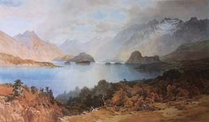 Nicolas Chevalier: "Lake Manapouri" - Nicholas Chevalier