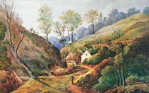 John Barr Clarke Hoyte: "Goldmining at Thames" - John Barr Clarke Hoyte