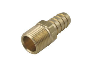 Thread Fittings: 1/2" Hose x 3/8" Male NPT Brass Hose Barb
