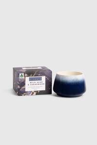 Ceramic Candles: Wild Sage & Cedarwood Ceramic Candle 300g