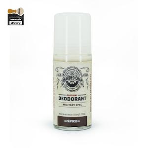 The Bearded Chap: The Bearded Chap Military Spec Deodorant (Classic Spice) 50ml (100% Natural)
