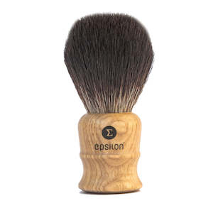 Epsilon Black Fibre Shaving Brush (26mm Knot / Wooden Handle)