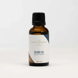Cutthroad New Zealand: Cutthroat Black Cedar Beard Oil 30ml