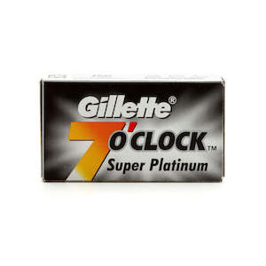 7 o'clock Super Platinum Black DE Razor Blades (5)