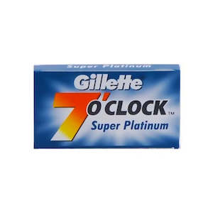 7 o'clock Super Platinum (Blue) DE Razor Blades - 1 pack of 5 blades (5)