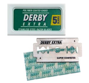 Single Pack De Razor Blades: Pack of 5x Derby Razor Blades