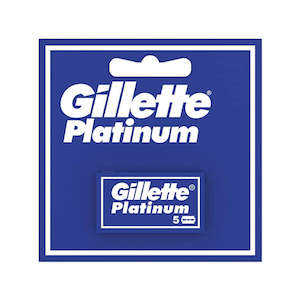 Single Pack De Razor Blades: Pack of 5x Gillette Platinum Razor Blades (blue pack)