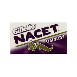 Single Pack De Razor Blades: Pack of 5x Gillette Nacet Stainless Razor Blades