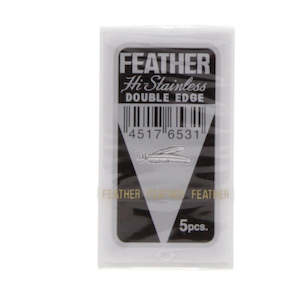 Pack of 5x Feather Hi-Stainless Platinum