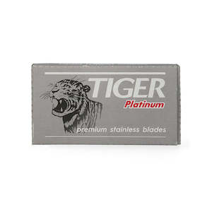 Single Pack De Razor Blades: Pack of 5x Tiger Platinum Stainless Razor Blades