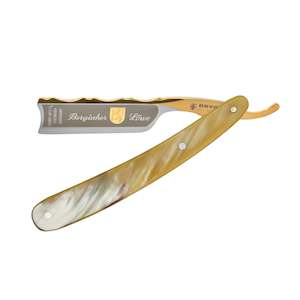 Dovo Bergischer Löwe african horn scales - 6/8 Straight Razor (3680)