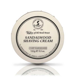 Shaving Creams: Taylor of Old Bond Street Sandalwood Shaving cream Bowl