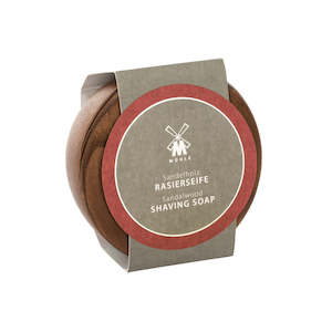 Mühle Shaving Soap Sandalwood in Wooden (Thermo Ash) Bowl