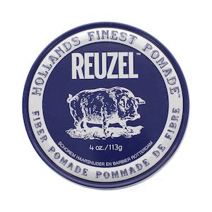 Pomade Water Soluble: Reuzel Fiber Pomade Pliable Hold Natural Finish 113g