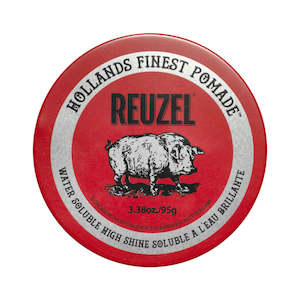 Pomade Water Soluble: Reuzel Red Pomade Medium Hold High Shine 95g