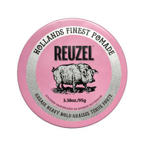 Reuzel Pink Pomade Heavy Hold Medium Shine Grease 95g