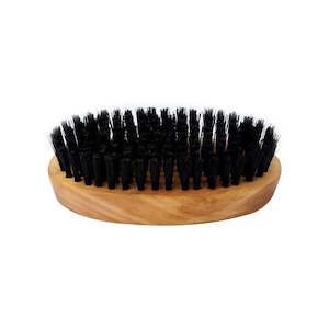 Pearl Wooden Beard Brush with synthetic hair (SC-14W)