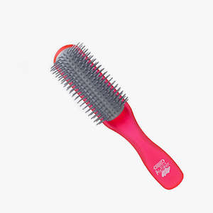 Hair Brushes: Kent AirHedz Glo half round detangling brush for Medium to Long Hair (Red)