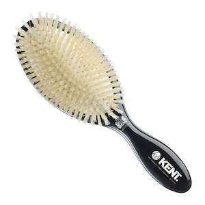 Kent Classic Shine Soft White Pure Bristle Hairbrush (Large 225mm)