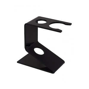 Stands Holders: Semogue Razor & Brush Stand - Large (Black plastic)