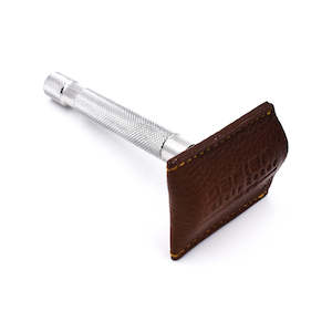 Parker Leather Safety Razor Guard (brown)