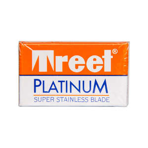 Single Pack De Razor Blades: Treet Platinum Stainless Razor Blades (1x Pack of 5x Blades)