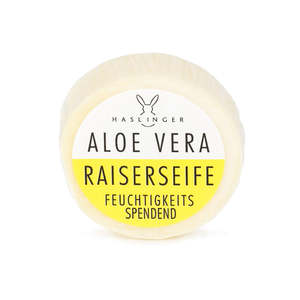 Artisan Shaving Supplies: Haslinger Aloe Vera Shaving Soap 60gr (refill)