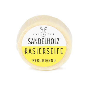 Artisan Shaving Supplies: Haslinger Sandalwood Shaving Soap 60gr (refill)