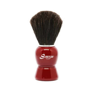 Semogue Galahad C3 Premium Black Horse Shaving Brush (Imperial Red)