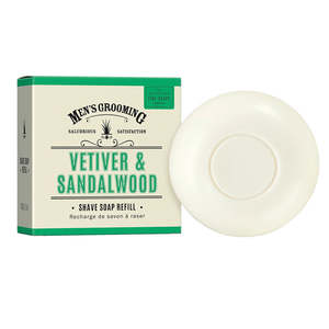 Shaving Soaps: Scottish Fine Soaps (Vetiver & Sandalwood) - Shave Soap Refill 100g