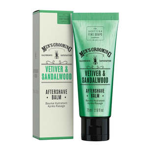 Aftershaves: Scottish Fine Soaps (Vetiver & Sandalwood) - Aftershave Balm 75ml
