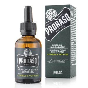 Beard Oils: Proraso Beard Oil - Cypress & Vetyver 30ml