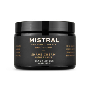 Mistral Black Amber Shave Cream 255g
