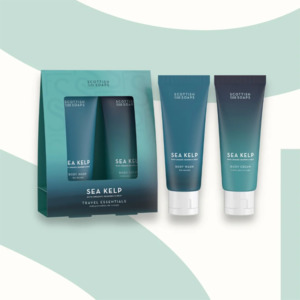 Face Body: Scottish Fine Soaps Travel Essentials (Sea Kelp) Body Wash & Body Cream 75ml
