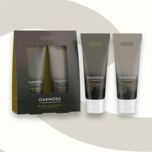 Scottish Fine Soaps Travel Essentials (Oakmoss) Body Wash & Body Cream 75ml
