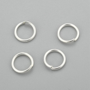 Products: 10mm Jump Rings - Bright Silver - 100pc Finesse Mediums