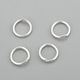 10mm Jump Rings - Bright Silver - 100pc Finesse Mediums