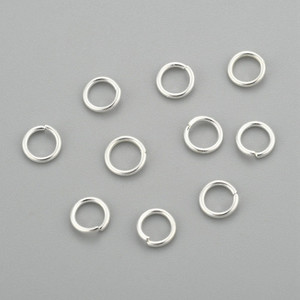 Products: 6mm Jump Rings - Bright Silver - (100pc) Finesse Mediums
