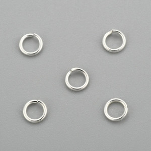 Products: 4mm Jump Rings - Bright Silver - (100pc) Finesse Mediums