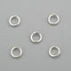 4mm Jump Rings - Bright Silver - (100pc) Finesse Mediums