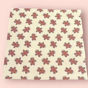 Water Soluble Clay Transfer - Gingerbread Cookies- White Background Finesse Mediums