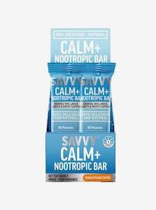 Foods: SAVVY CALM+ BARS (Peanut Butter) 35g 10 pack