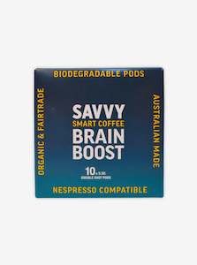 Beverages: SAVVY SMART COFFEE Brain Boost Double Shot Pods