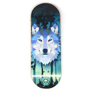Skull Professional Decks: Howling Wooden Fingerboard Graphic Deck