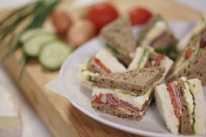 Products: Triple decker club sandwiches