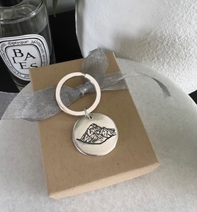 Little Works of Art Oval Key Ring - Key Rings - Fingerprints