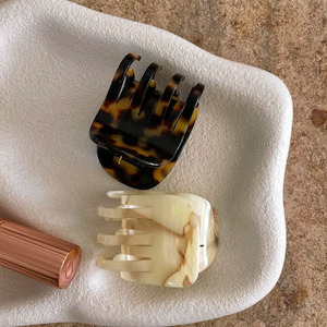 Two-Row Hair Claw - Petite (Handmade in France)