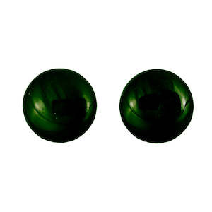 Jade 10mm Round Stud Earrings