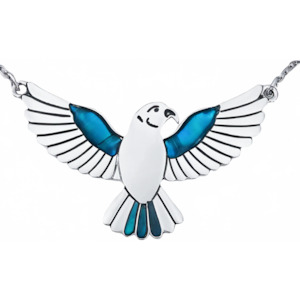Necklaces: Paua Kea Bird Chain Pendant Necklace